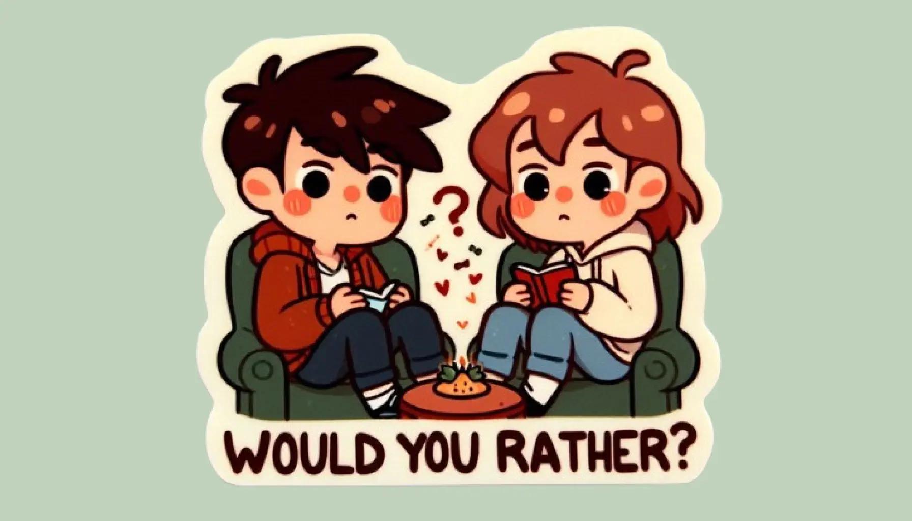 Cover Image for 100 Fun 'Would You Rather' Questions for Couples